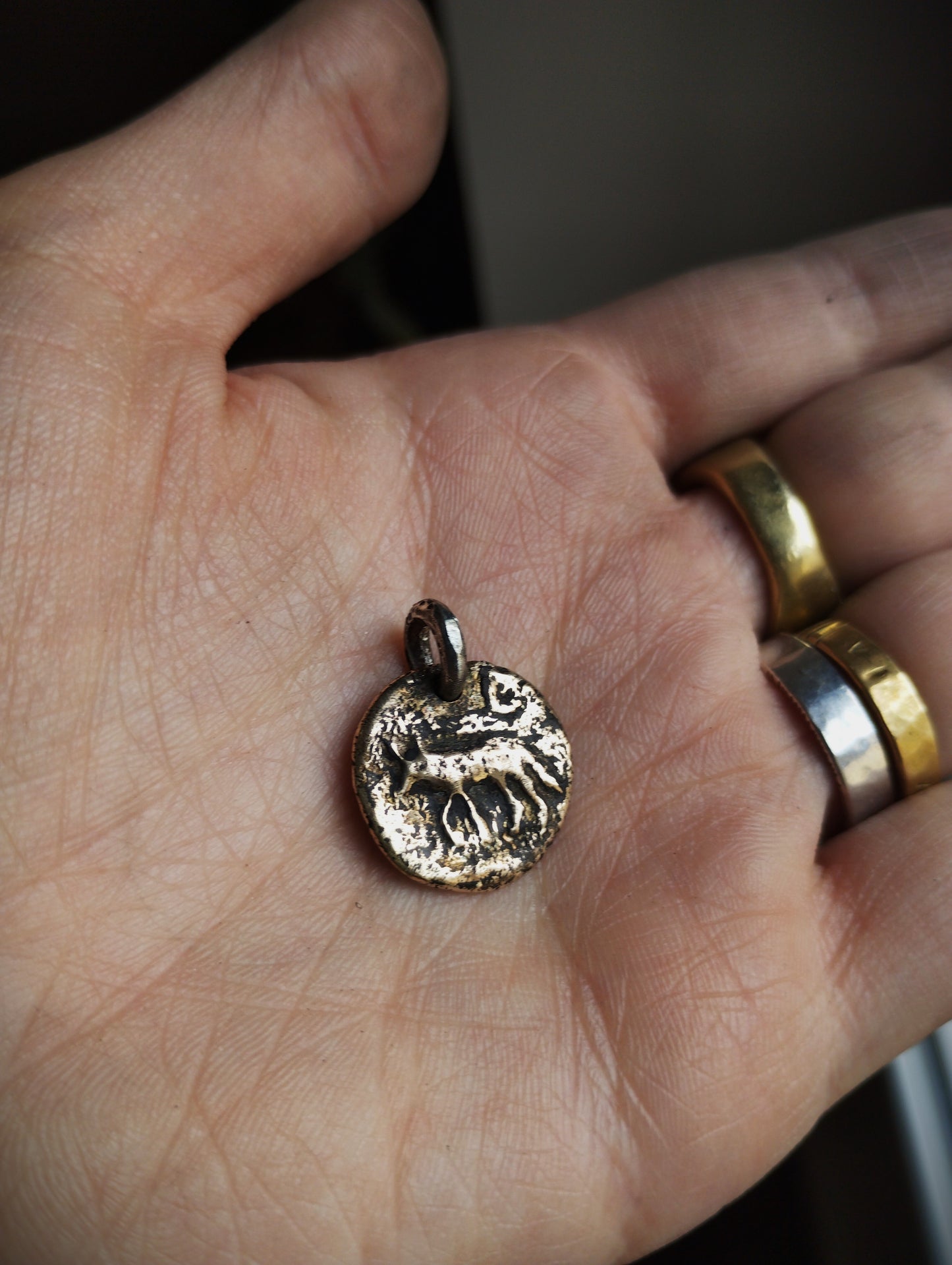 CANIS LUPUS Collier bronze