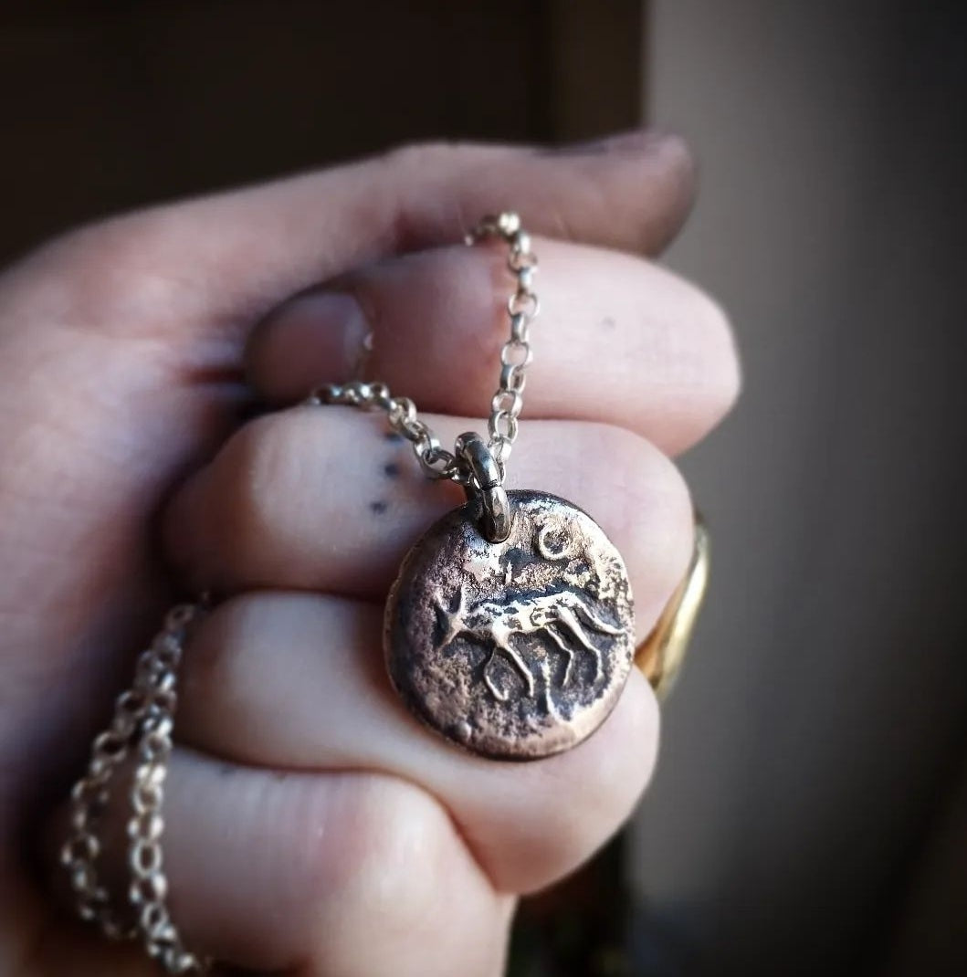 CANIS LUPUS Collier bronze