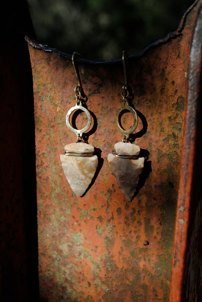 ARROWHEAD Boucles d'oreilles laiton