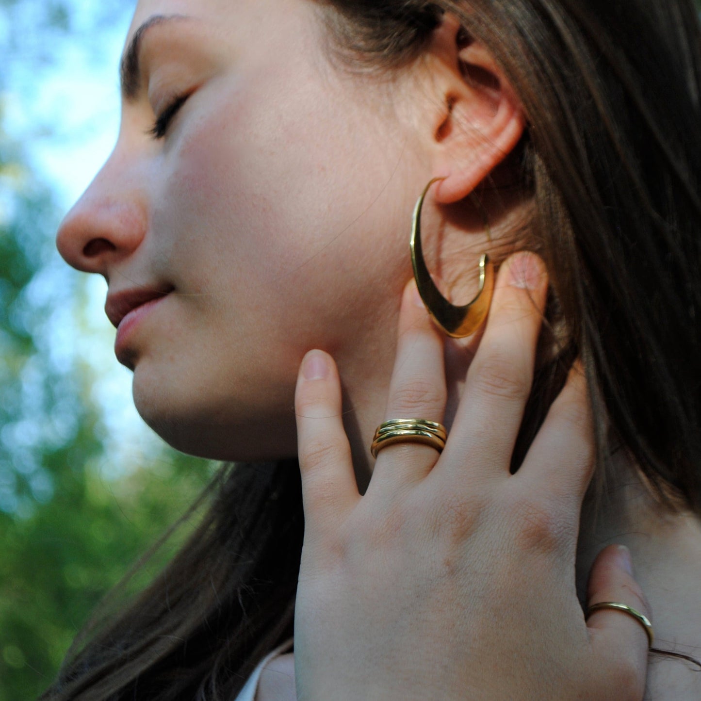 La Tendresse Des Loups . Bague Hécate en laiton